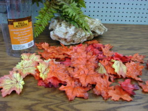 Realistic Autumn Decor Loose Leaf Silk Screen Artificial Life Size Maple Leaves