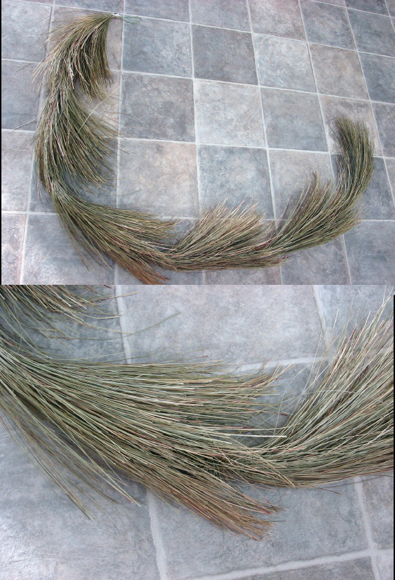Real Natural Dried Pine Garland Long Needle 6 Foot, Moose-R-Us.Com Log Cabin Decor