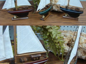 Wood Framed 3-D Sailboat Lake Theme Wi-Fi Password Desk Sign Chalkboard, Moose-R-Us.Com Log Cabin Decor