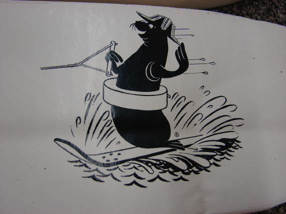 Vintage Marine Ski Swim Belt Admiral Blackie Seal, Moose-R-Us.Com Log Cabin Decor