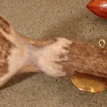 Unique Real Deer Antler Fish Spearing Decoy