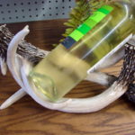 Rustic Deer Antler Wine Rack Bottle Antlers Holder Single Bottles