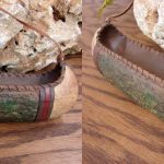 Midwest Detailed Resin Bark Canoe Ornament Large - Image 2
