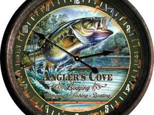 Rawhide Clocks Wood Snowshoe Wall Clock Log Home Decor, Moose-R-Us.Com Log Cabin Decor