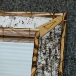 Authentic Birch Bark Adirondack Rectangular Mirror 28 x 16 - Image 2