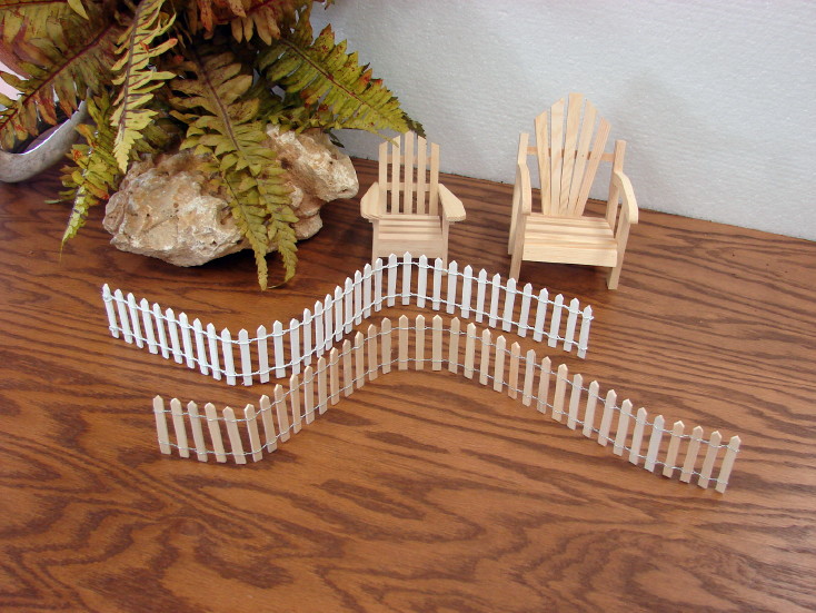 Miniature Picket Fence Wired Beach Themed Wedding Cake Decor Topper 18&#8243;, Moose-R-Us.Com Log Cabin Decor