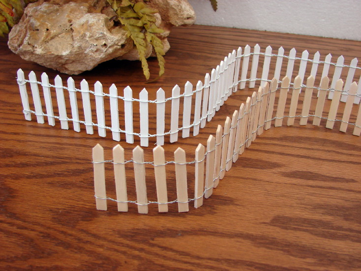 Miniature Picket Fence Wired Beach Themed Wedding Cake Decor Topper 18&#8243;, Moose-R-Us.Com Log Cabin Decor