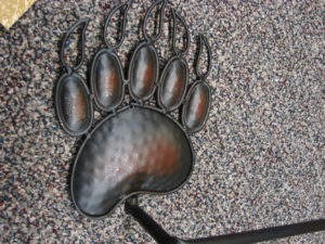 Iron Bear Paw Toilet Tissue Holder