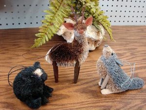 Northwoods Bottle Brush Buri Animal Bottlebrush Ornaments Sea Life Wildlife Birds 35 Styles