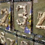 Cast Iron Birch Bark Twig House Address Numbers