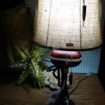 Retro Vintage Boat Motor Table Lamp w/ Shade - Image 3
