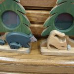 Country Pine Picture Frame Shelf Sitter