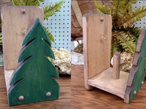 Country Pine Toilet Paper Holder Tree