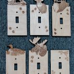 DD Electric Switch Plate Bear Deer Elk Loon Moose Musky Pinecone
