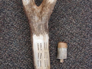 Real Antler Cribbage Board Moose Beam