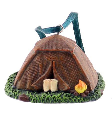 Detailed Camping Dome Tent Ornament, Moose-R-Us.Com Log Cabin Decor