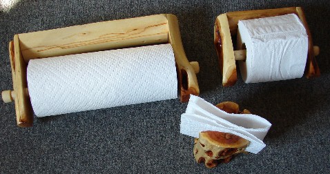 Log Paper Towel Holder (Wall Mount)