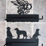 Laser Cut Heavy Duty Iron Paper Towel Holder - Image 3