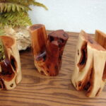 Hand Carved Diamond Willow Log Napkin Holder - Image 3