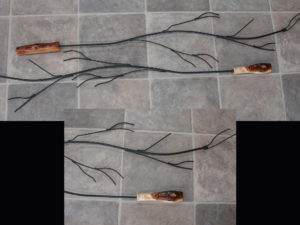 Hand Carved Diamond Willow Marshmallow Roasting Stick Tree Campfire Accessories