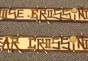 Willow Works Moose or Bear Crossing Adirondack Twig Sign