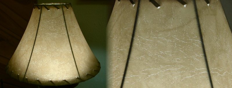 Rustic Lodge Log Home Faux Leather Bell Shaped Lined Lamp Shade, Moose-R-Us.Com Log Cabin Decor