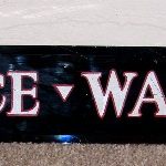 Antique Reverse Painted Glass Office Walk In Sign