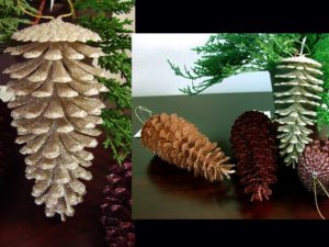 PD Cast Iron Pinecone Pine Taper Candle Holder Cone Shaped Set/2, Moose-R-Us.Com Log Cabin Decor