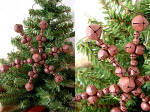 Rusty Tin Jingle Bell Snowflake Ornament