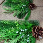 Realistic 26" Artificial Juniper Cedar Pine Wreath Pinecones - Image 2