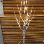 LED Lighted Realistic Birch Bark Tree 4 Foot