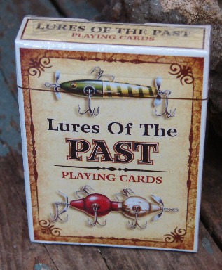 Antique Lures of the Past Casino Playing Cards Deck -  Log  Cabin Decor