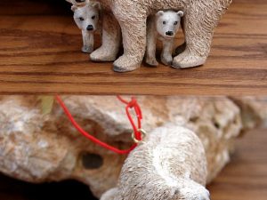 3 Foot Store Display Winter Decor Polar Bear with Cub, Moose-R-Us.Com Log Cabin Decor