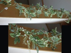 Romantic Drape Miniature Wisteria Garland White
