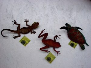 Steel Patio 3-D Refraxions Wall Decor Art Sea Turtle Gecko Frog