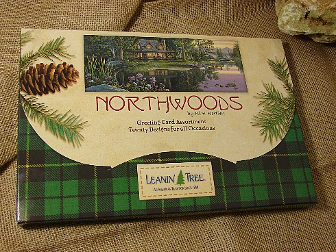 Northwoods Art Kim Norlien Greeting Card Assortment Gift Box, Moose-R-Us.Com Log Cabin Decor