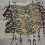 Authentic Native American Indian Ojibwe Powwow Breastplate Beaded Shells - Image 3