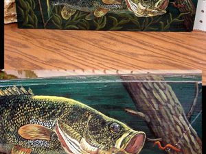 Hand Painted Walleye Fish Painting Original Pat King Siding
