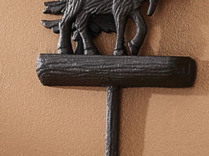 Cast Black Bathroom Accessories Moose Hook