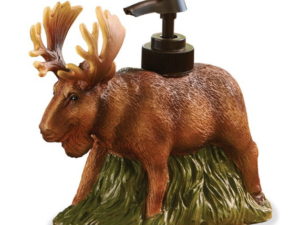 Detailed Resin Moose Lotion Soap Dispenser Bathroom Kitchen