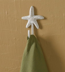 Tropical Beach Themed Iron Starfish Bathroom Accessories Towel Bar