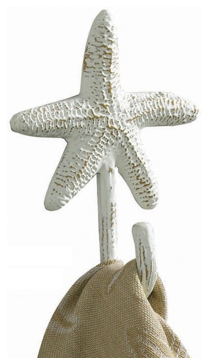 Tropical Beach Theme Starfish Bathroom Kitchen Towel Bar Hook Ring Toilet Tissue Holder, Moose-R-Us.Com Log Cabin Decor