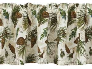 Walk in the Woods Valance 72" x 14" Kitchen Cabin Lodge Park Designs Pine Boughs 