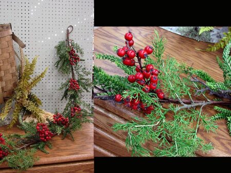 Realistic 5 Foot Pine Cedar Berry Garland
