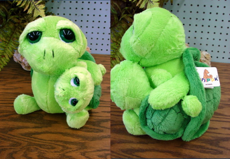 uggies Soft Plush Turtle with Baby Stuffed Toy, Moose-R-Us.Com Log Cabin Decor