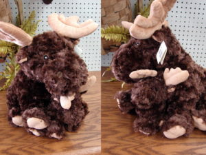 Northwoods Super Soft Plush Moose with Baby Stuffed Toy