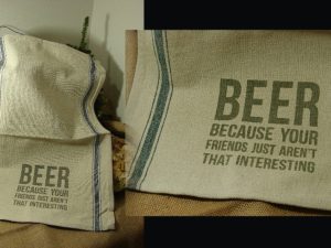 Primitive Beer Friends Not Interesting Hand Dish Towel