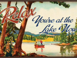 Relax You're at the Lake Indoor Outdoor Floor Mat Rug