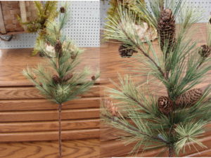 Realistic Full Rocky Mountain Pine Pick Spray Branch