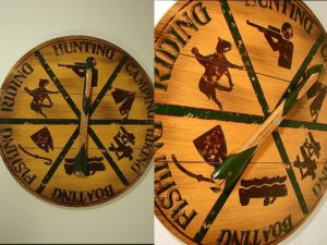 Outdoor Sportsman's Wall Spinner Plaque Fishing Hunting Boating etc